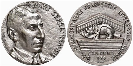 PERSONAGGI - Renato Serra (scrittore) (1884-1915) - Medaglia - 1984 - 100° anniversario della nascit