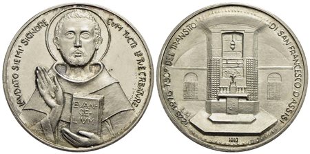 PERSONAGGI - San Francesco d'Assisi (1182-1226) - Medaglia - 1226-1976 - 750° del transito di San Fr