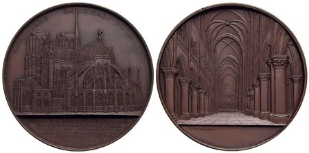 FRANCIA - Napoleone III (1852-1870) - Medaglia - 1855 - Notre Dame Opus: Wiener Ø: 60 mm. - (AE g. 8