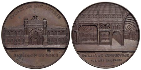 FRANCIA - Napoleone III (1852-1870) - Medaglia - Palazzo dell'industria Opus: Wiener Ø: 68 mm. - (AE