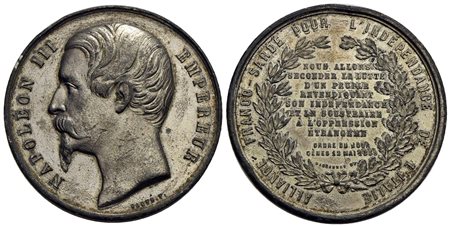 FRANCIA - Napoleone III (1852-1870) - Medaglia - 1859 - Campagna d'Italia - (MB g. 45,1) Colpetti<br