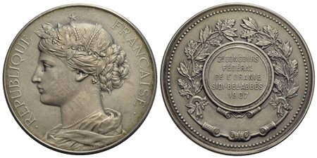 FRANCIA - Terza Repubblica (1870-1940) - Medaglia - 1907 - 2° concours federal de l'Oraine Sidi Bel 