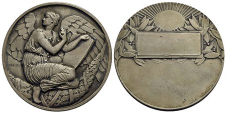 FRANCIA - Terza Repubblica (1870-1940) - Medaglia Opus: Fraisse Ø: 50 mm. - (AE arg. g. 55,8)<br>qFD