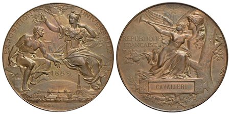 FRANCIA - Terza Repubblica (1870-1940) - Medaglia - 1889 - Esposizione universale - Allegoria - R/ A