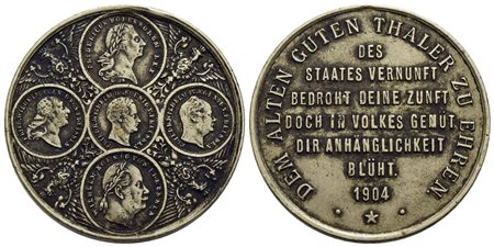 GERMANIA - PRUSSIA - Guglielmo II (1888-1918) - Medaglia - 1904 - Per onorare il buon vecchio taller