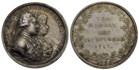 GERMANIA - SASSONIA - Antonio (1827-1836) - Medaglia - 1799 - Per il matrimonio con Maria Teresa nel