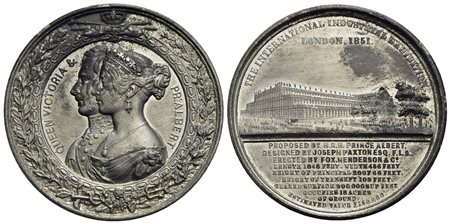 GRAN BRETAGNA - Vittoria (1837-1901) - Medaglia - 1851 - Esposizione industriale internazionale - Bu