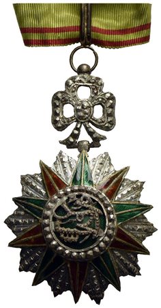 TUNISIA - Repubblica - Croce - Ordine di Nishan el Iftikhar - Croce di IV classe - AG<br>qFDC