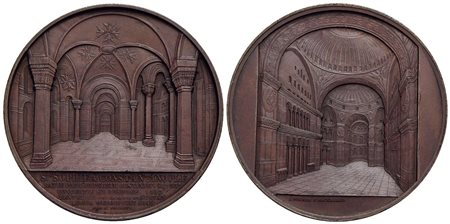 TURCHIA - Abdul Mejid (1839-1861) - Medaglia - 1849 - Santa Sofia a Costantinopoli - Interno della C