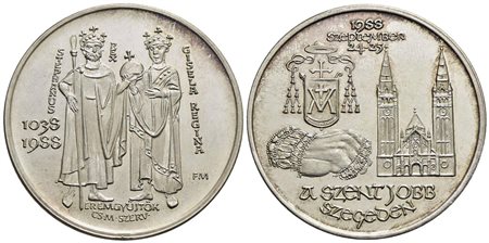 UNGHERIA - Repubblica - Medaglia - 1038-1988 - Novecentenario della fondazione della Chiesa ungheres