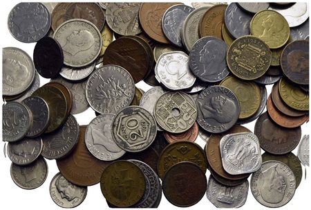 - Lotto di circa 100 monete<br>Varie