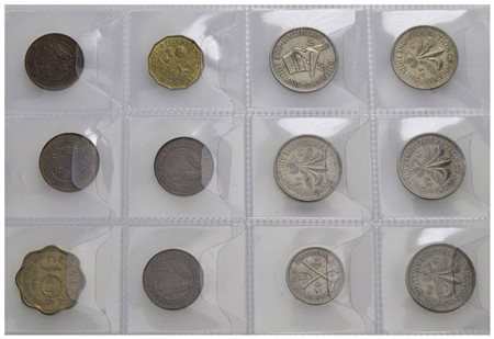 Estere - AFRICA - lotto di 12 monete -<br>Varie