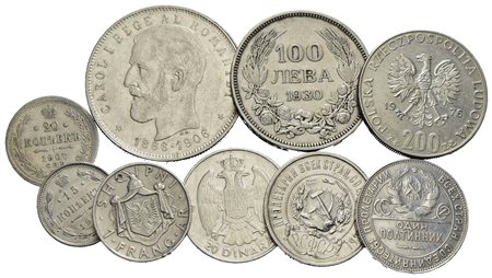 Estere - Lotto di 9 monete dell'Est Europa e URSS -<br>BB÷SPL