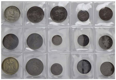 Estere - OLANDA - Lotto di 13 monete + 2 - Lotto di 15 monete<br>Varie