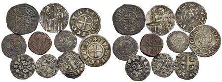 Zecche Italiane - Lotto di 10 monete<br>Varie