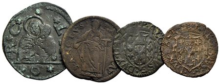 Zecche Italiane - Lotto di 4 monete<br>Varie
