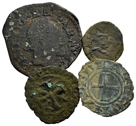 Zecche Italiane - Lotto di 4 monete<br>Varie