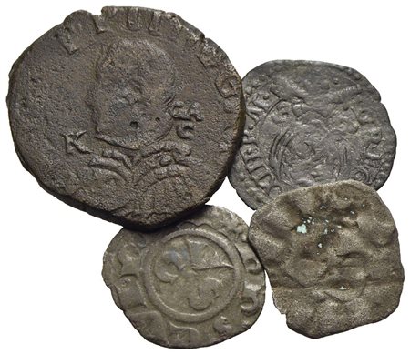 Zecche Italiane - Lotto di 4 monete<br>Varie