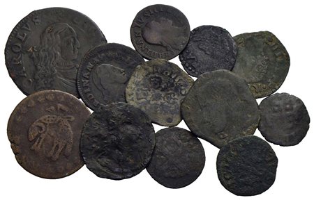 Zecche Italiane - NAPOLI - Lotto di 12 monete -<br>Varie