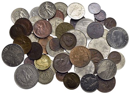 Savoia - Vittorio Emanuele III (1900-1943) - Lotto di 50 monete in buona conservazione<br>Varie