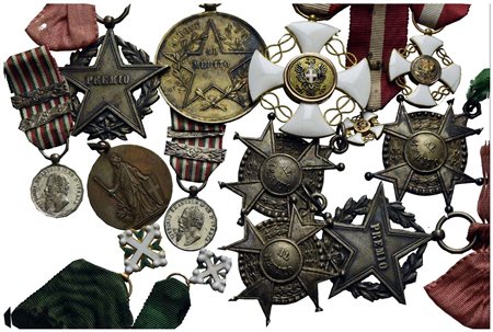 Medaglie - Lotto di 14 medaglie di piccolo modulo<br>Varie