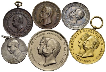 Medaglie - Lotto di 6 medagliette<br>Varie