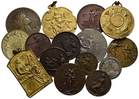 Medaglie - Lotto di 15 medaglie<br>Varie