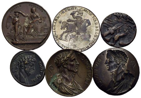 Medaglie - Lotto di 6 medaglie<br>Varie