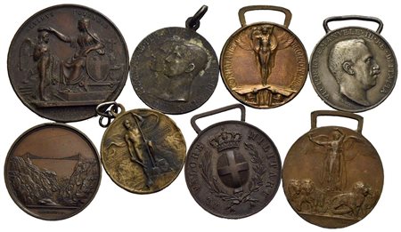 Medaglie - Lotto di 8 medaglie<br>Varie