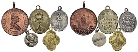 Medaglie - Lotto di 5 medagliette<br>Varie