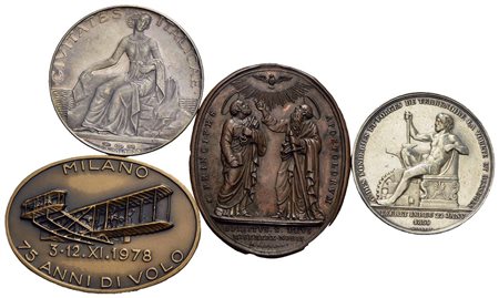 Medaglie - Lotto di 4 medaglie<br>Varie
