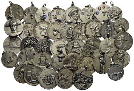 Medaglie - CARABINIERI - Con appiccagnolo e anella, tutte in Ag ( gr. 478) - Legioni di tutta Italia