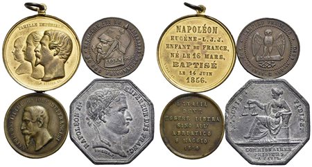 Medaglie Estere - Lotto di 4 medaglie<br>Varie