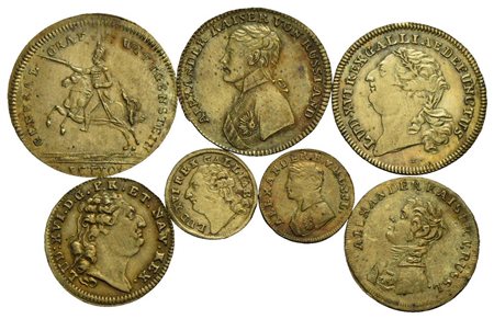 Medaglie Estere - Gettoni - Lotto di 7 gettoni diversi in alta conservazione -<br>SPL÷FDC