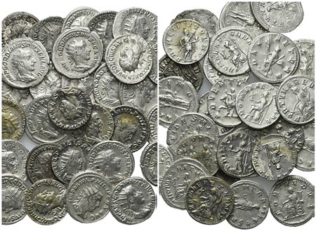 Lot of 30 Roman Imperial AR Antoninianii, to be catalog. Lot sold as is, no return