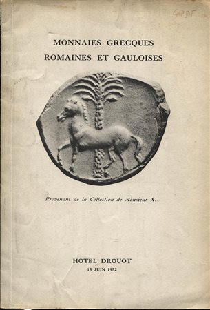 BOURGEY – RHEIMS –  Collection de monnaie greques - gauloises- romaines. Paris 13 Juin 1952. Tavv. 4. Nn. 241. Ril.ed. Buono stato