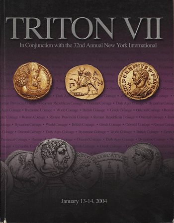 CNG, TRITON VII. Ancient coins, World coins, Sasson coins. New York, 13-14 Juanary 2004. Pp. 336, nn. 1456, tutti ill. b\n + 23 tavv. a colori. ril.ed. Buono stato