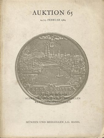MUNZEN UND MEDAILLEN. – Auktion 65. Deutsche munzen, Schweizer munzen und medaillen, renaissancemedaillen. Pp.83 + 76 tavv. Nn. 870. Lista prezzi val. Ril.ed. Buono stato.