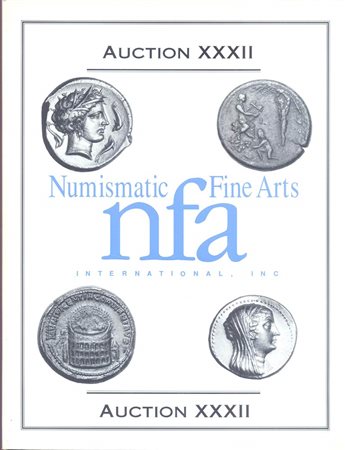 NUMISMATIC FINE ARTS. Auction XXXII. Ancient greek, roman and Judean coins. New York, 10 – June – 1993. Pp. no numerate, nn. 371, tutti illustrati, tavv. 6 ingrandimenti. ril. editoriale, buono stato, lista prezzi Agg. importante 
