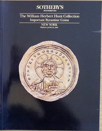 Sotheby's The William Herbert Hunt Collection Important Byzantine Coins. 21 June 1991. Brossura ed. lotti 646 illustrazioni in b/n. Buono stato