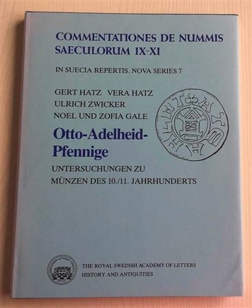 AA.VV. Commentationes de Nummis Saeculorum IX-XI. Stockholm 1991. Tela ed. con titolo al dorso, sovraccoperta, pp. 146, ill. in b/n. Come nuovo