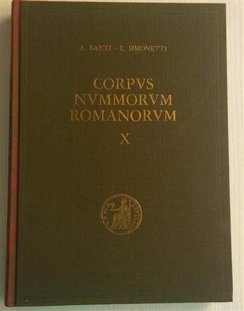 BANTI A., SIMONETTI L., Corpus Nummorum Romanorum Vol. X – Tiberius-Drusus. Monete d’oro, d’argento, di bronzo e coloniali, con 767 illustrazioni. Banti-Simonetti, Firenze 1976. Tela editoriale, pp. 307, 767 ill. In b/n. Ottimo st
