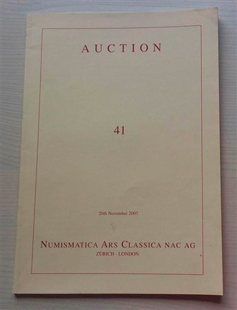 Nac – Numismatica Ars Classica. Auction no. 41. Greek, Roman Coins. Featuring an important collection of Greek and Roman Gold Coins sold in association with Oslo Mynthandel AS. Zurich, 20 November 2007. Brossura ed., pp. 55, lotti