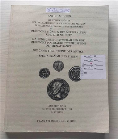 Sternberg F. Auktion XXIX, Antike Munzen Griechen, Romer, Spezialsammlung ( B. Ch.) Judische Munzen Spezialsammlung Baktrische Munzen. Deutsche Munzen des Mittelalters und der Neuzeit. Italienische Kunstmedaillen und Deutsche Port