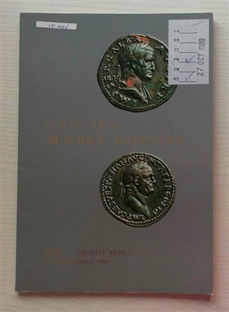 Vinchon F. B. Collection Maurice Laffaille Superbe Choix de Monnaies Celtiques et Romaines en Bronze. Paris 15 Novembre 1989. Brossura ed. lotti 115, ill. a colori. Ottimo stato