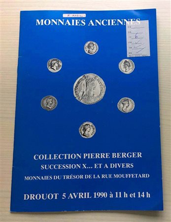 Weil A. Collection Pierre Berger Succession X... et a Divers Paris 05 Avril 1990. Brossura ed. lotti 489, tavv. In b/n. Ottimo stato.