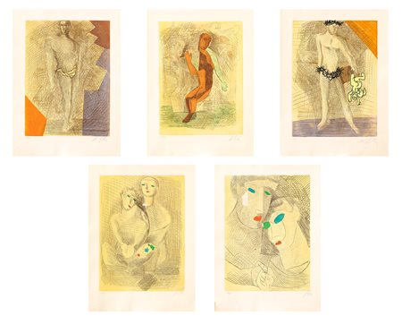 SANDRO CHIA (1946) - Improvvisazioni su Leonardo, 1991