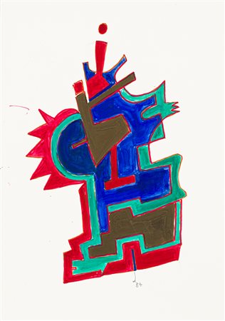 GILLO DORFLES (1910-2018) - Senza Titolo, 1984