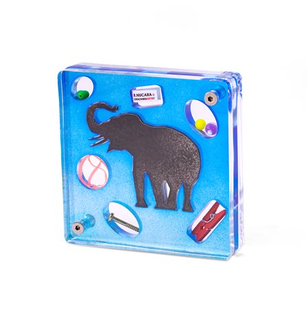 RENZO NUCARA (1955) - Stratofilm (elefante su fondo blu)