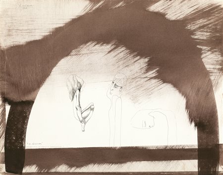 GASTON ORELLANA (1933) - Tres animas, 1974